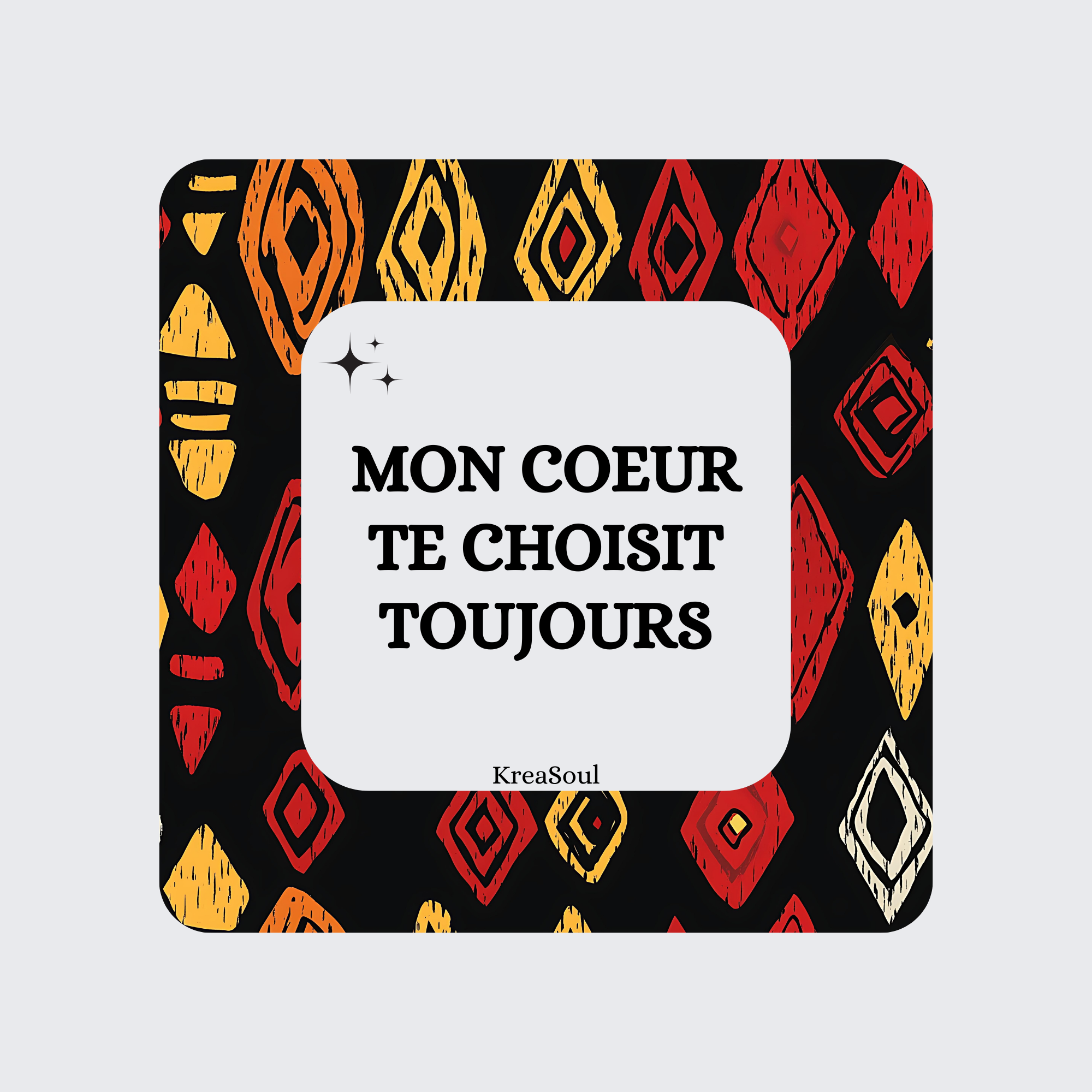Aimants / Magnets Messages Bienveillants - Fond Wax