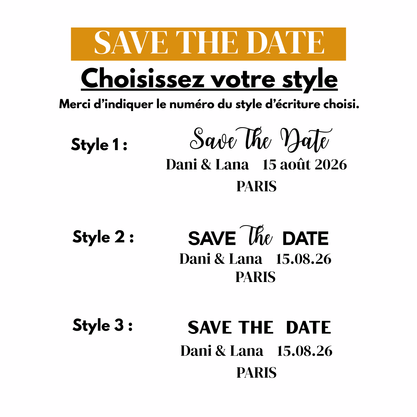 Aimants / Magnets Save the Date - Mariage