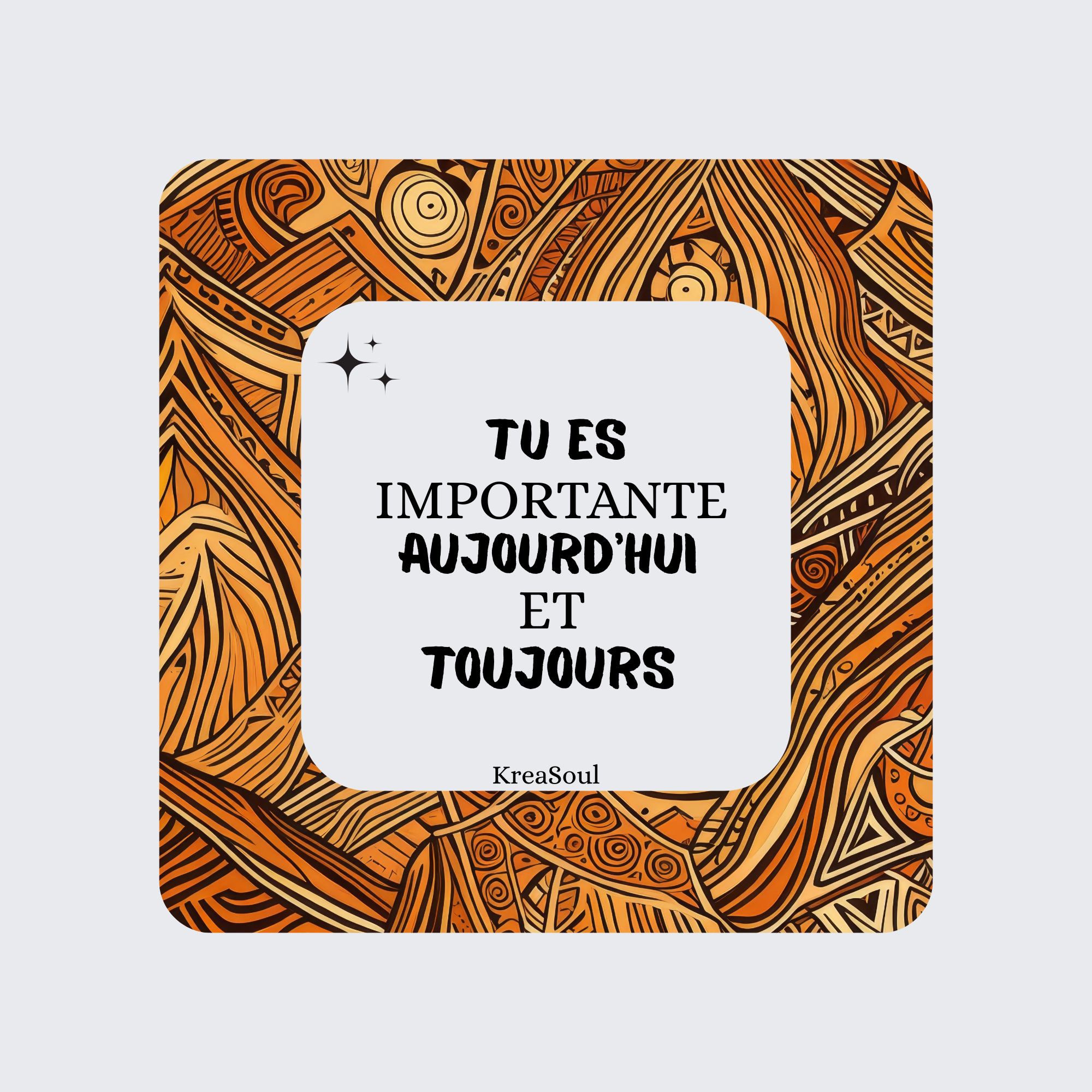 Aimants / Magnets Messages Bienveillants - Fond Wax