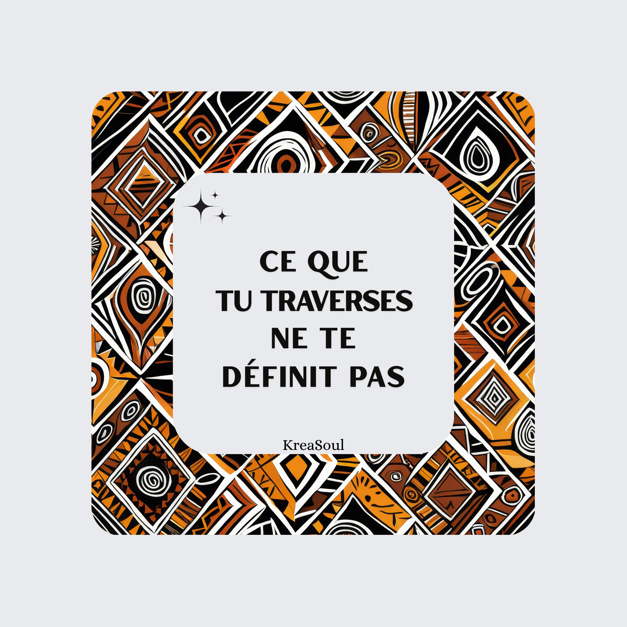 Aimants / Magnets Messages Bienveillants - Fond Wax