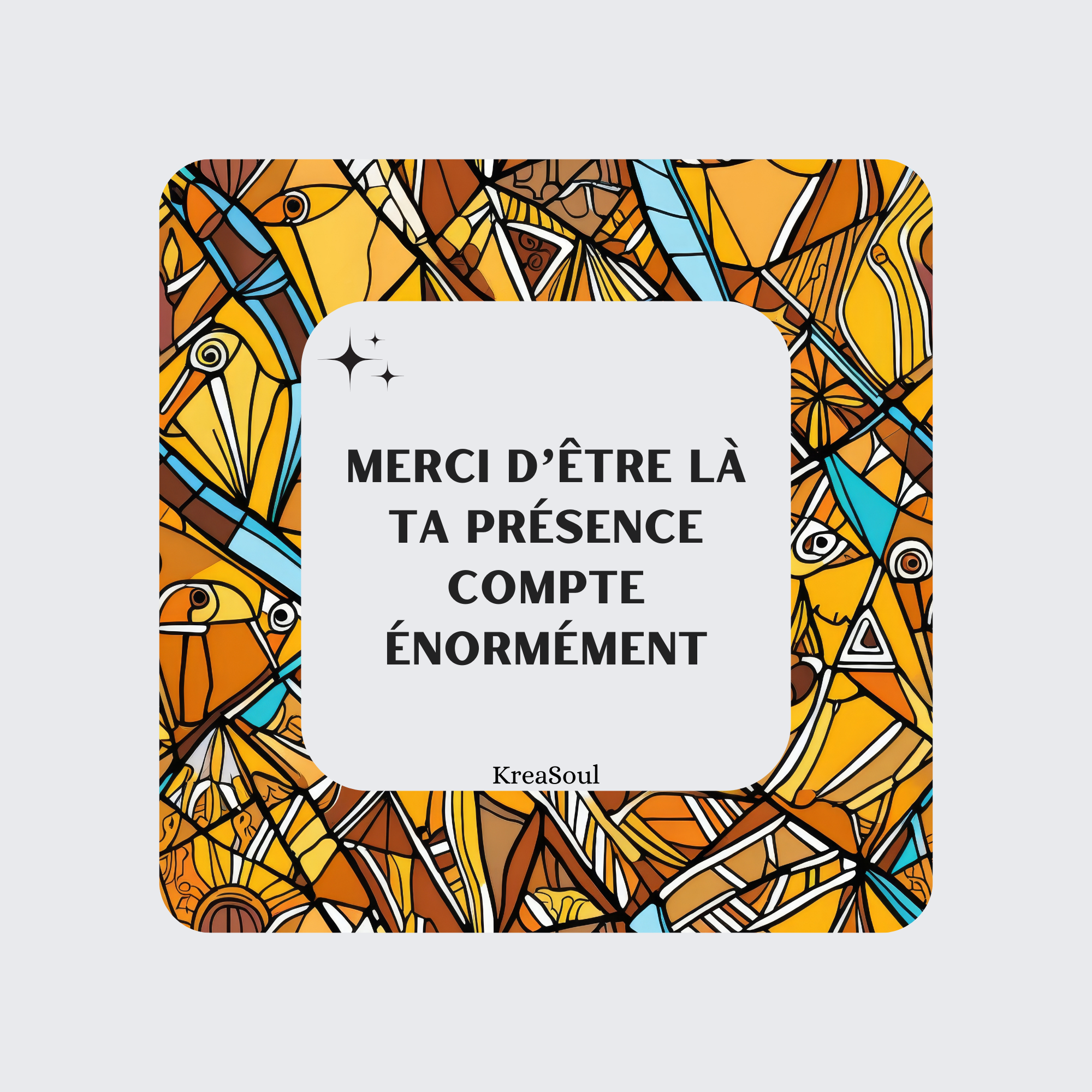 Aimants / Magnets Messages Bienveillants - Fond Wax