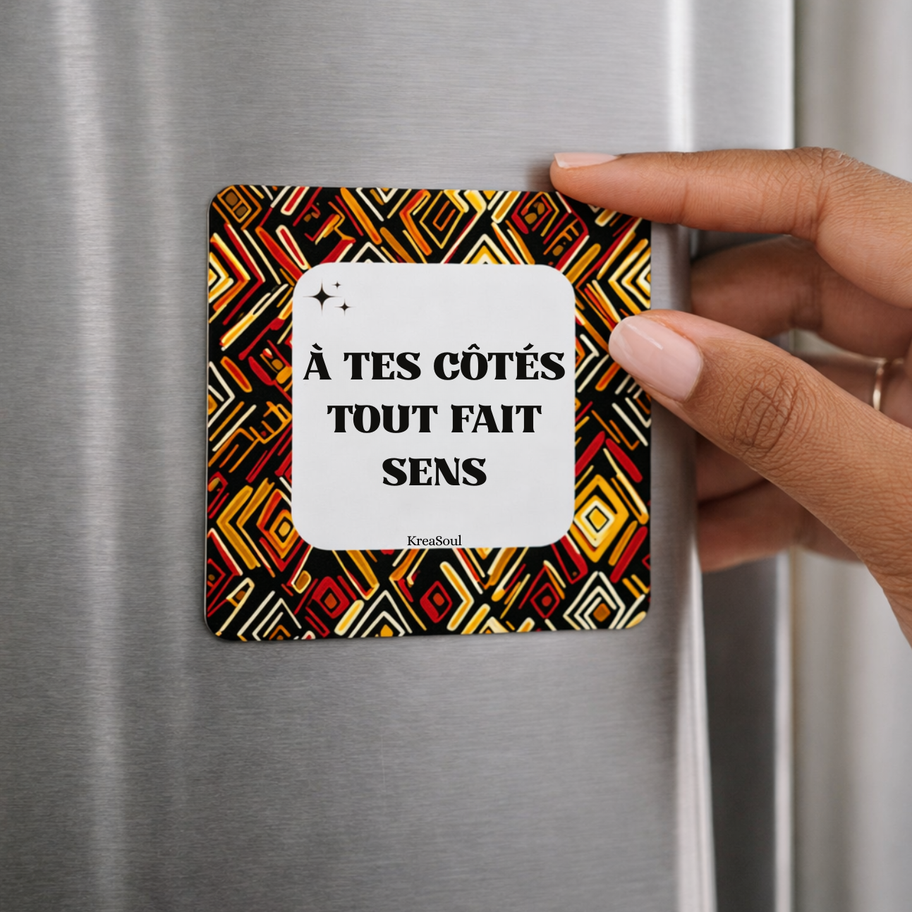 Aimants / Magnets Messages Bienveillants - Fond Wax